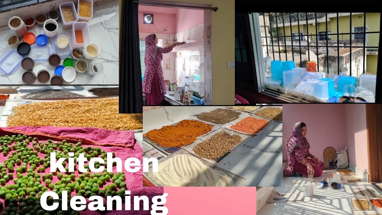 Ramadan series 3 , Kitchen cleaning vlog 🧹 ||aj lunch me chicken or polaw banaya hai 