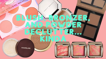 Blush, Bronzer, Powder Declutter 2020 | Swatches | Angele Jelly Altieri