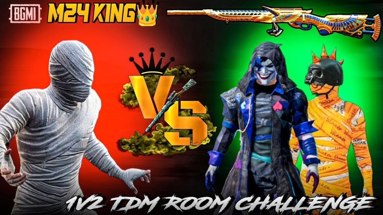 1 vs 2 M24 Only 😱 | room challenge - YouTube