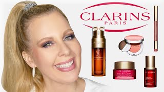 CLARINS DOUBLE SERUM REVIEW + More Clarins Skincare & Makeup