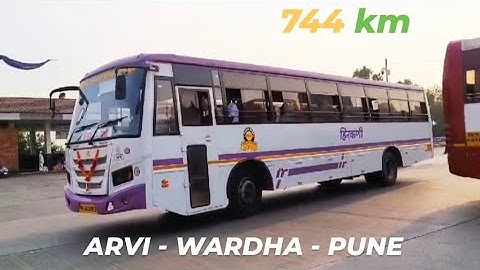 ARVI - WARDHA TO  PUNE MSRTC BUS JOURNEY | Bhushan