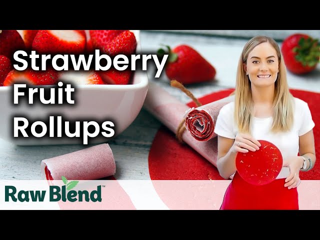 HEALTHY CANDY using a DEHYDRATOR! Strawberry Fruit Roll-Up