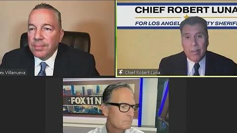 LA County Sheriff's race: Villanueva, Luna debate ...