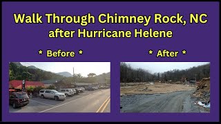 Hurricane Helene: Chimney Rock, NC Walk-Through Almost 3 Months After Flood Destruction - Dec. 2024