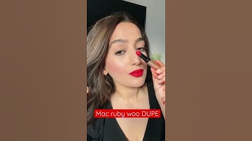 Mac Ruby Woo EXACT DUPE #macrubywoo #dupe  #shorts