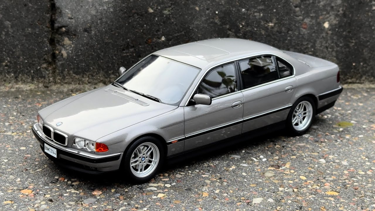 1:18 BMW E38 750LI (7 series) silver - Ottomobile [Unboxing] - YouTube