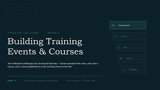 University Cyber Cup: Technical Session 4 - Building TrainingEvents & Courses