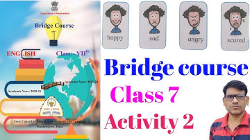 ।। Bridge course class 7 th subject English activity 2 ।। setu abhyaskram varg 7 va sub English