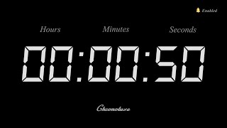 50-Second Timer | Clean and Sleek Countdown
