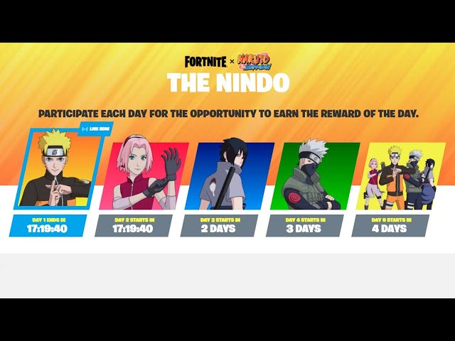 Fortnite x Naruto: The Nindo, all about the event and its rewards -  Millenium