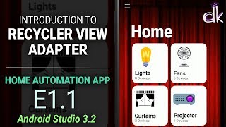Home Automation App E1.1: Recycler View Adapter!