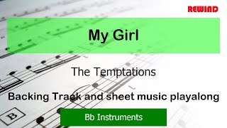 The Temptations My Girl Tenor Sax Clarinet Trumpet Backing Track and Sheet Music