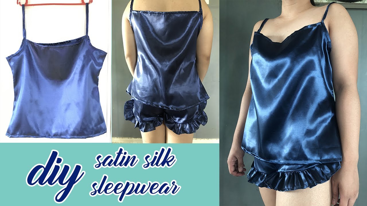 How to Make a Satin Night Dress  Beginner Friendly Sleepwear Tutorial 