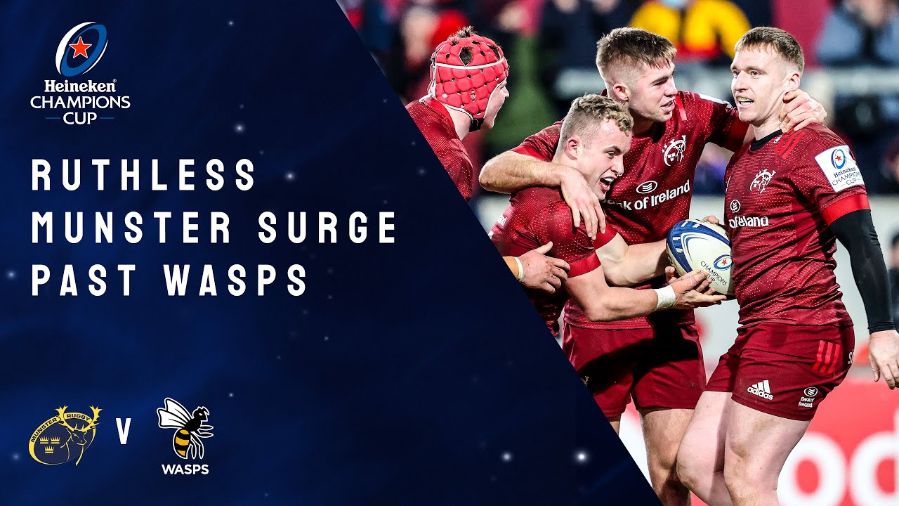 Highlights - Munster Rugby v Wasps - Round 4 │Heineken Champions Cup Rugby 2021/22