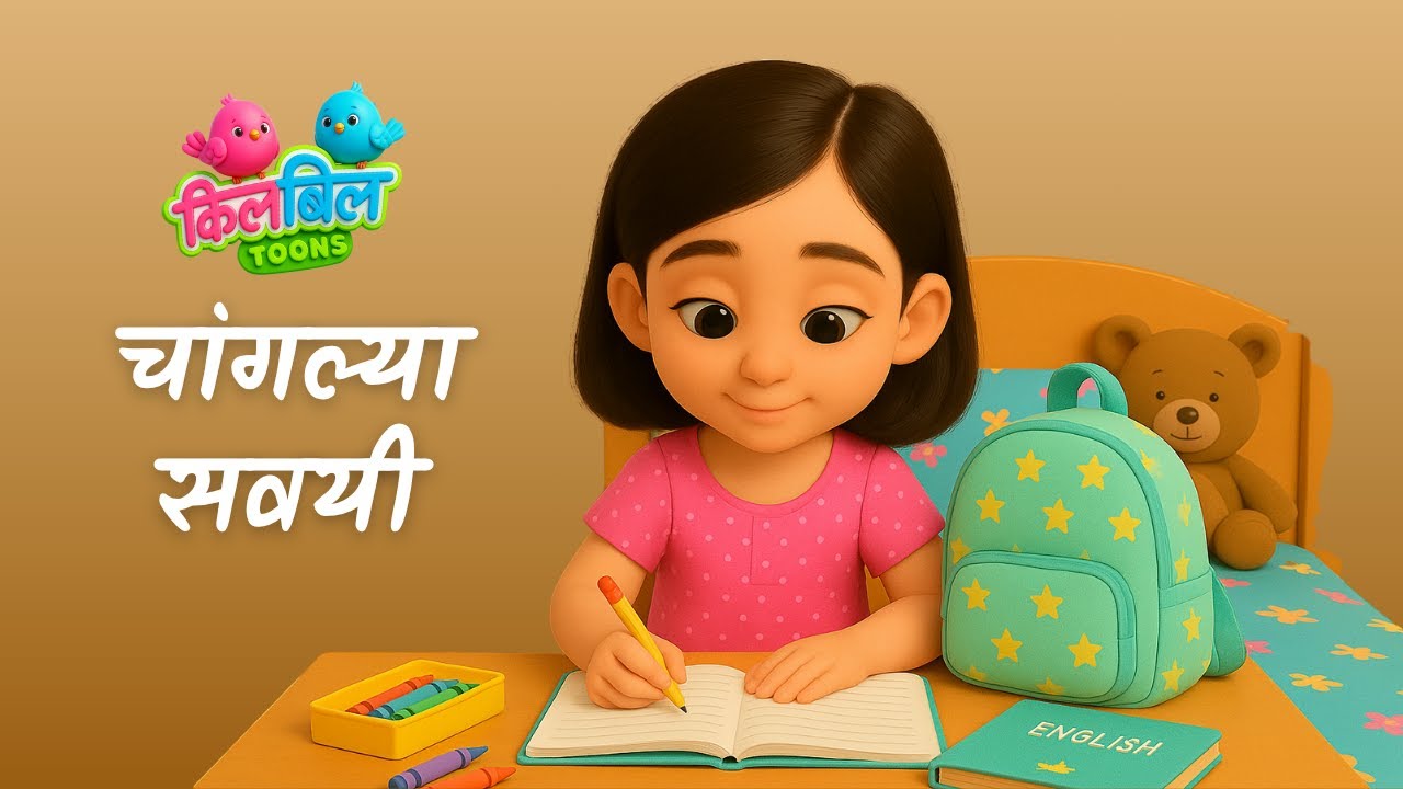 चांगल्या सवयी | Good Habits Song | Mulanchya Changlya Savayi | मराठी ...