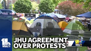 Hopkins protesters reach agreement with university
