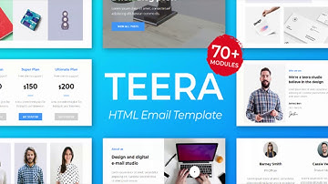 Teera - Multiprupose Responsive Agency Email Template + Stampready Builder + Mailster & Mailchimp |