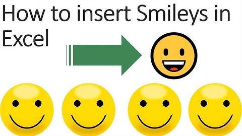 how to insert smileys in excel | insert Emoji in excel | Excel secrets