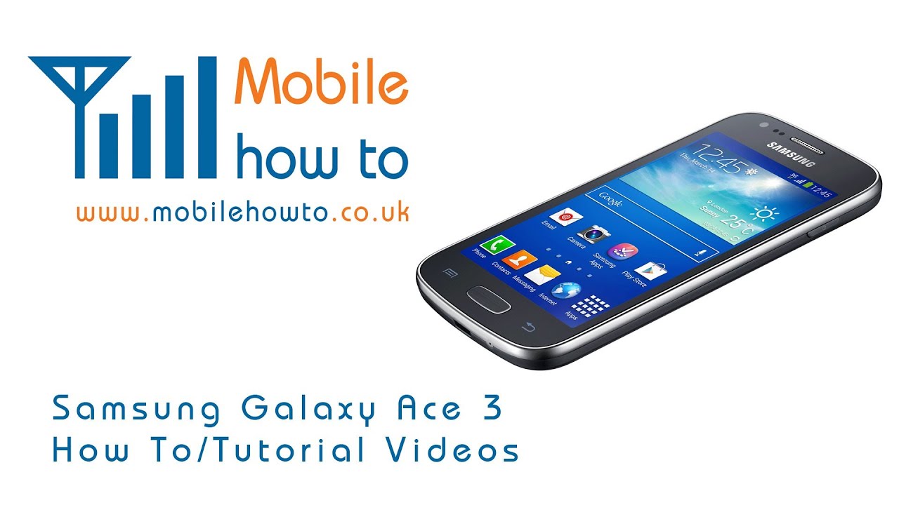 How To Turn Mobile Data Connections On & Off - Samsung Galaxy Ace 3 - YouTube