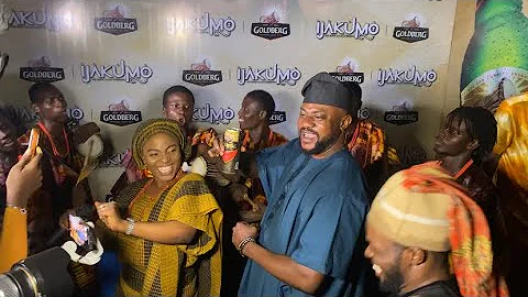 WATCH AS ODUNLADE ADEKOLA BROUGHT LIGHTS & DANCES TO TOYIN ABRAHAM MOVIE PREMIERE “IJAKUMO”