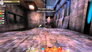 Quake Live: Double jump during wallclip
