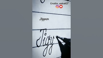Jigyasa ♥️ || Name || Handwriting || Art || #like #share #shorts #subscribe