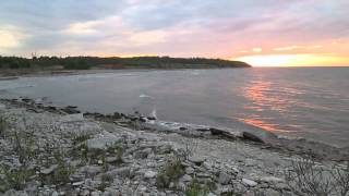 Evening sun on the Baltic in late spring, 1 month away from white nights