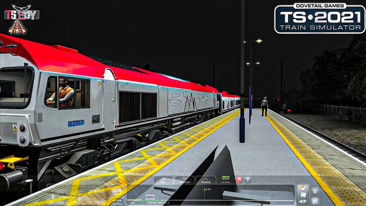 Talgo passenger and Class 66 locomotive Egypt : Train Simulator 2021 1080p60fps