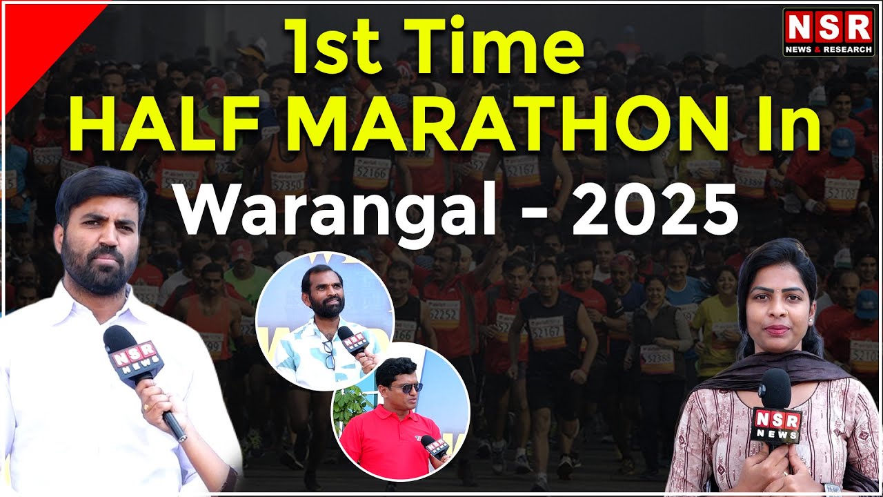 1st Time HALF MARATHON In Warangal - 2025 | NSR NEWS