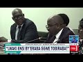 Ababaka tebabadde nabigambo biwoomu eri Minisita w’ebyamateeka n’essiga eddamuzi Nobert Mao.