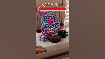 Intense 8.1k balls filling up living room simulation 🔥 #blenderanimation #3danimation #blender3d