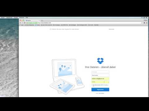 Dropbox 01 Anmeldung