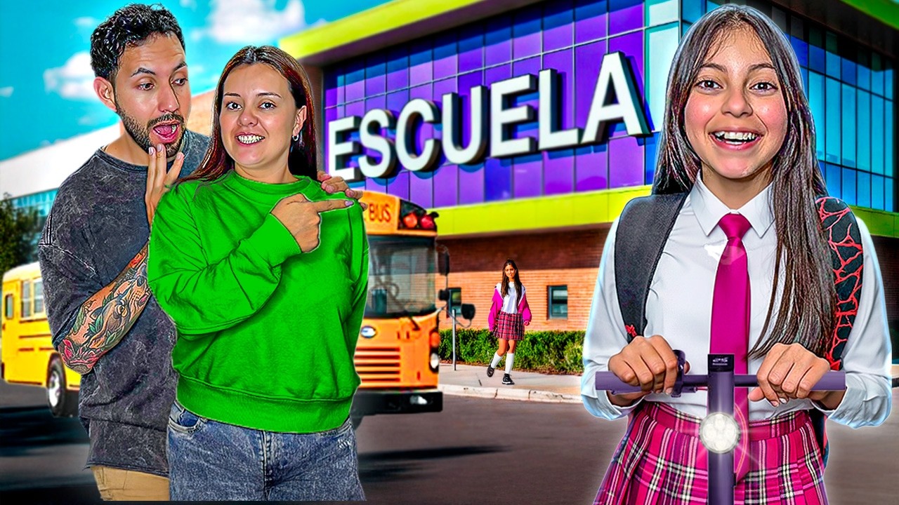 LLEVAMOS A PRINCESA VALE A SU PRIMER DIA DE ESCUELA *Sale mal*