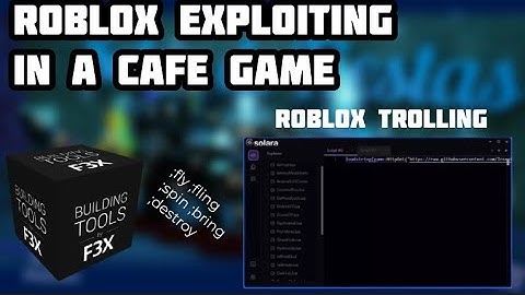TROLLING IN A ROBLOX CAFE GAME FIESTA (Roblox Exploiting)