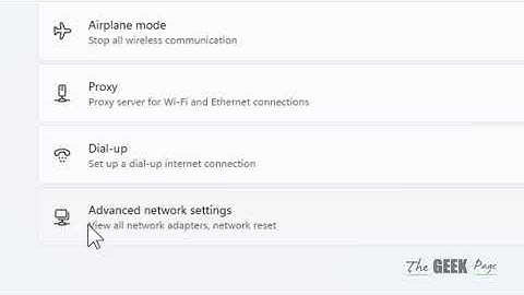 Netwerkadapter hernoemen in Windows 11