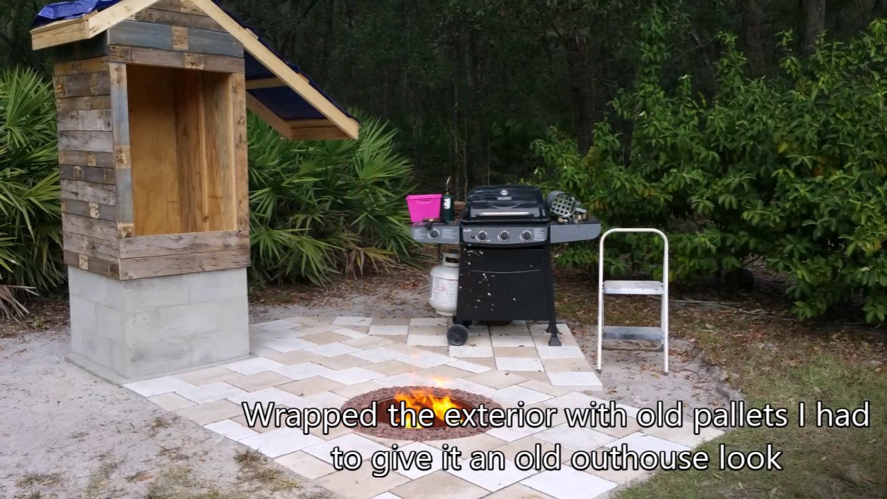 My Backyard Homemade Smokehouse Build Slideshow Youtube