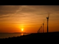 Sunset windmill timelapse