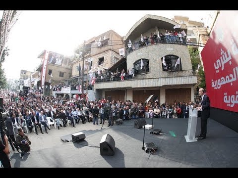 كلام جعجع خلال مهرجان إنتخابي قامته النائب ستريدا جعجع والمرشح اسحاق في بشري