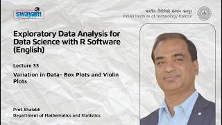 Lecture 33 : Variation in Data- Box Plots and Violin Plots