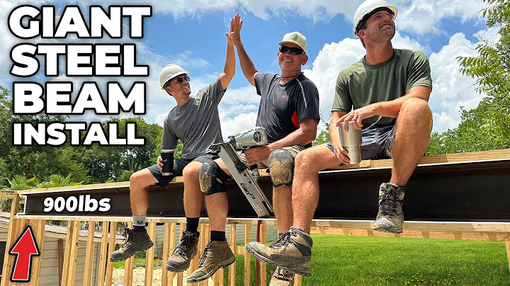 Modifying and Lifting an INSANE STEEL BEAM to Support Our Dream House