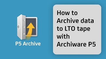 Archiware P5: How to Archive Data, Video Files and Footage to LTO tape