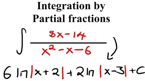 Integration by Partial fractions | Calculus