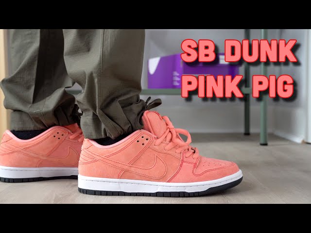 Nike SB Dunk Pink Pig On Foot - YouTube