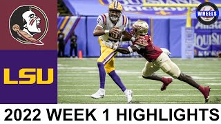 Florida State vs LSU Highlights (AMAZING GAME!) | College Football Week 1 | 2022 College Football