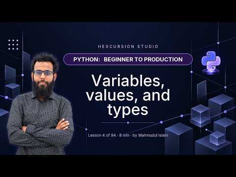 Python Variables and Data Types Explained | Python 4/94