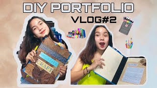 DIY PORTFOLIO USING INDIGENOUS MATERIALS | Vlog #4 | Janina May