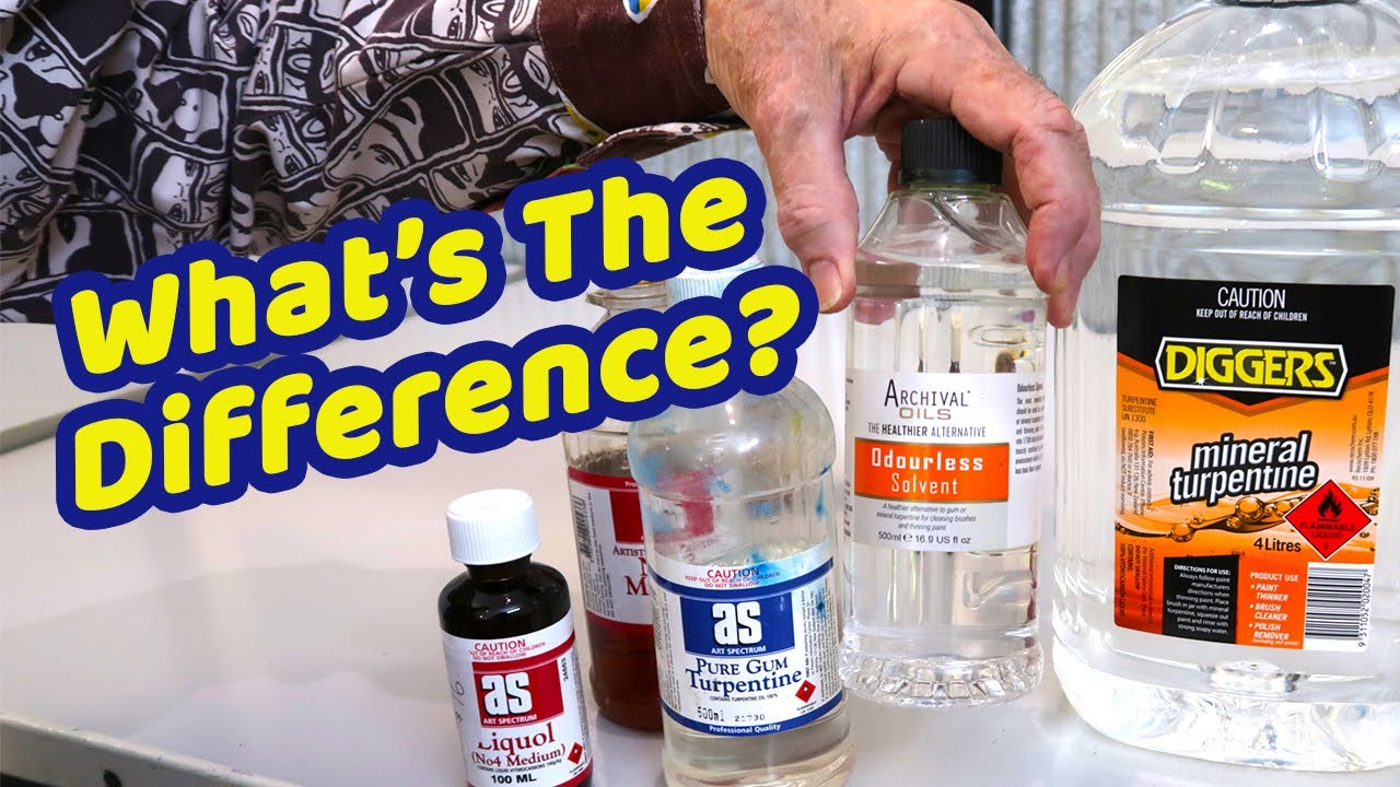 Know Your Solvents: Gum Turpentine vs Mineral Turpentine For Oil Painting 