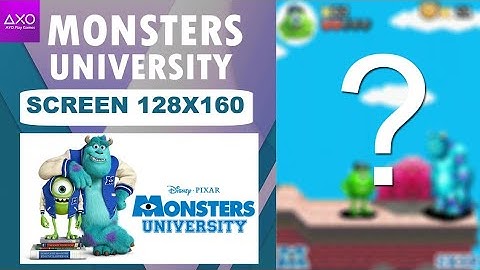 Monsters University java game screen resolution 128x160