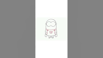 How to Draw MINION - EASY and FUN Tutorial 🤩💛