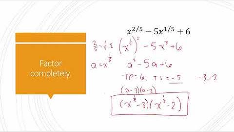 Factoring Expressions with Rational Exponents